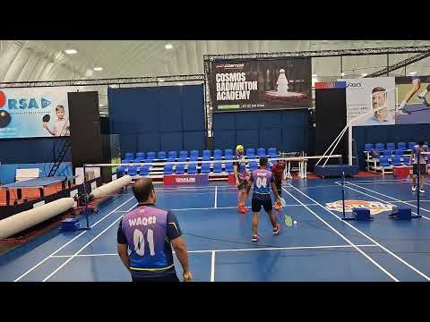 Men's Doubles Badminton Match Farrukh/Ammad vs waqsi and rauf #best #badminton