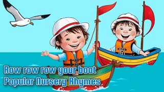 Row row row your boat • Popular Nursery Rhymes • Boys On Boats