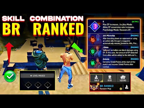 BR ranked (Solo ranked) Character Combination 2024 -- Best character combination in free fire