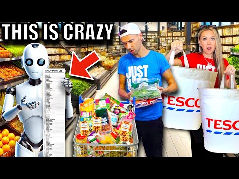 We let A.I. CREATE our FOOD SHOPPING LIST for the WEEK! 😮