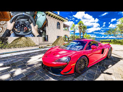 2021 McLaren 620R Forza Horizon 5 - Logitech G29 Gameplay 4K 60FPS