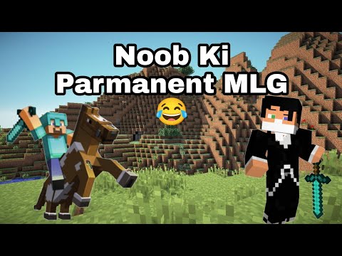 Noob Maked A Parmanent MLG 😂 Place? #shorts #minecraftshorts #noobfunnyvideo #minecraftfunnyshorts