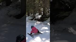 POV: Skiing with 2-year-old #skiing #toddler #cuteness