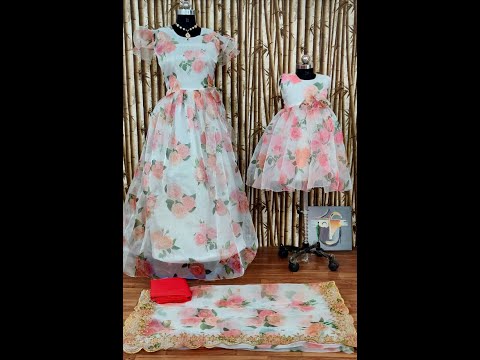 Kids frock mom gown and saree