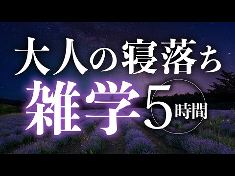 【睡眠導入】大人の寝落ち雑学5時間【合成音声】