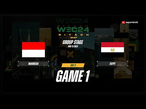 Indonesia vs Egypt GAME 1 IESF World Esports Championship 2024 | IDN VS EGY ESPORTSTV