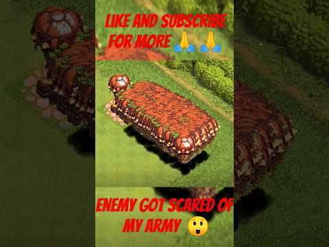 Enemy got scared of My army  😲 ll Clash of clans ll#clash #coc #clashofclans