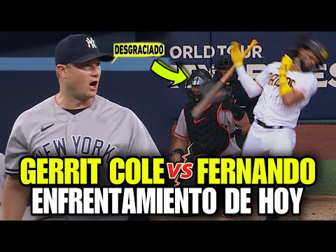 ASÍ TERMINÓ EL ENFRENTAMIENTO DE HOY ENTRE FERNADO TATIS JR & GERRIT COLE, Padres Vs Yankees - MLB