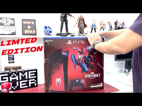 NEW Limited Edition PS5 Disc Edition Spider-Man 2 Edition Unboxing