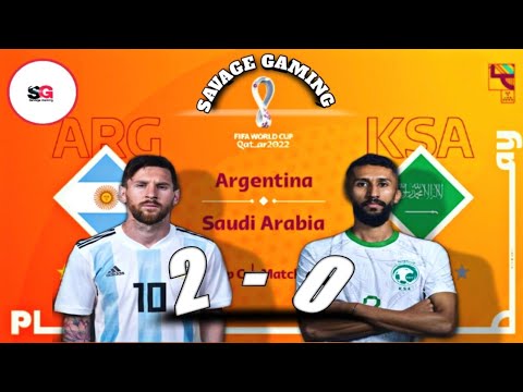 ARGENTINA VS SAUDI ARABIA (2-0) QATAR WORLD CUP 2022 FIFA MOBILE  @savagegamingbd