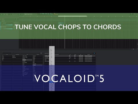 Tips - Tune Vocal Chops To Chords with VOCALOID5 (without music theory)