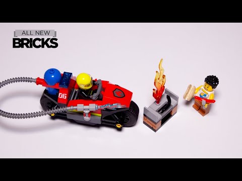 Lego City 60410 Fire Rescue Motorcycle Speed Build