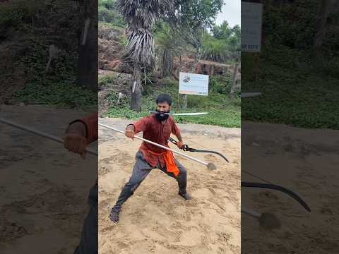 Indian traditional warrior #martialarts #kalaripayattu #archery #silambam