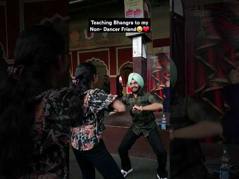 60 Pound | Teaching Friend Bhangra in Ramoji Film city | #shorts