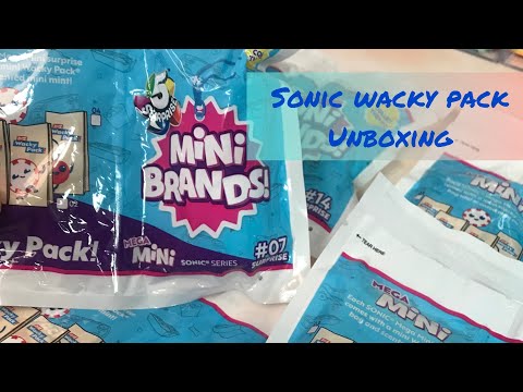 SONIC MINI BRANDS WACKY PACK UNBOXING