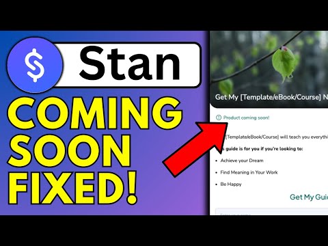 Stan Store Product Coming Soon Error (Quick Fix)