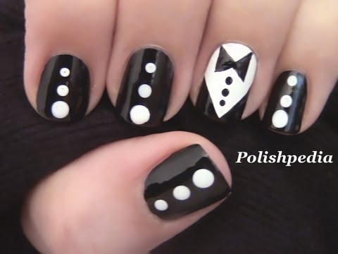 Tuxedo Nail Art