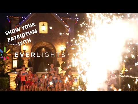 Celebrate Independence Day with Permanent Holiday Lights By EverLights #permanentchristmaslights