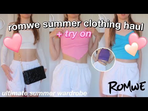 romwe summer haul | and try on 🌴🌊☀️#romwesummersteals