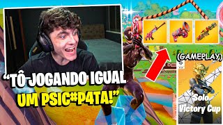 SUETAM Jogou Cash Cup SOLO só de ARMA MÍTICA e Pegou TOP 7!