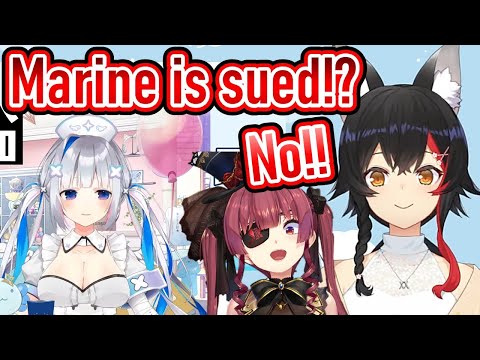 Marine is being sued by Kanata's mom!?【Hololive/English subtitles】