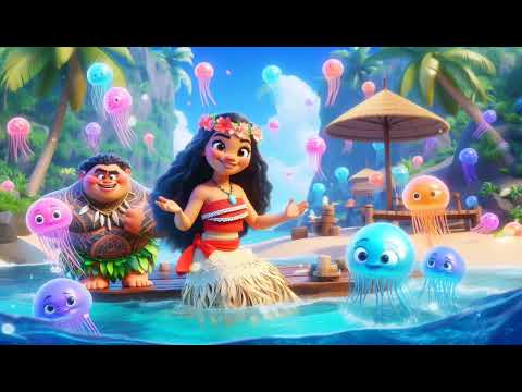 Moana and Maui: The Ultimate Jellyfish Party | Ocean Fun Kids Song & Dance