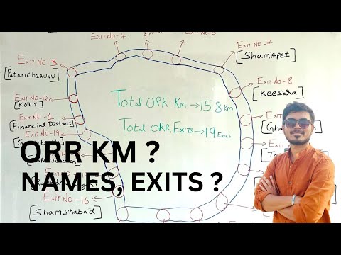 ORR TOTAL KM , EXITS , NAMES