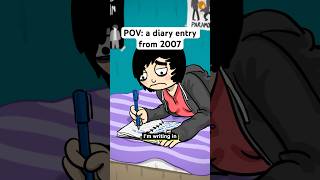 Revealing pages of my diary thru animations 🫶 #2000s #emo #y2k #comedy #animation #lgbt #shorts