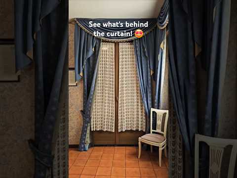 See what's behind the curtain in My Hotel Room by Lake Garda! 😍❤️ #limone