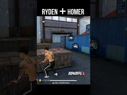 Ryden+homer ability #freefire #howtohandle1vs4situationinfreefire#youtubeshorts #garenafreefire #ff