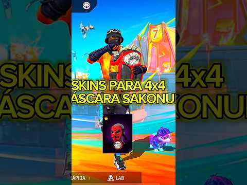 Skin para 4x4 máscara sakonji #freefire #shortsff #freefirebrasil #freefireclips #lgrff