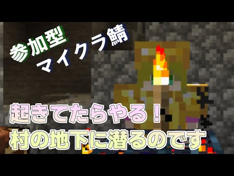 起きました【参加型Minecraft】戻れなくなってめっちゃ大きい村を見つけて、地下を探索する