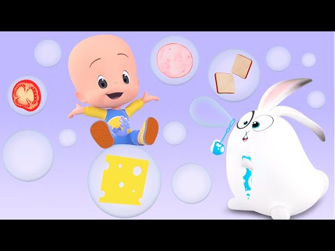 Bubble Picnic | Learn Shapes ando Colors with Bunnies | Cleo & Cuquin | Kids | Learning