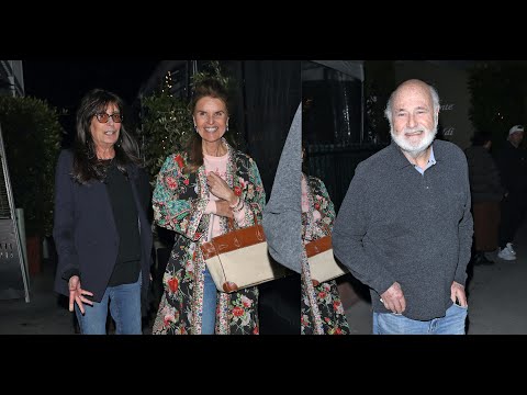 Maria Shriver And Rob Reiner Along With Wife Michele Singer Step Out For Dinner in Santa Monica!