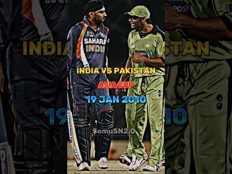 India vs Pakistan Asia Cup 2010 Remember This Match || Harbhajan Singh Hit The Six 😱 || #shorts