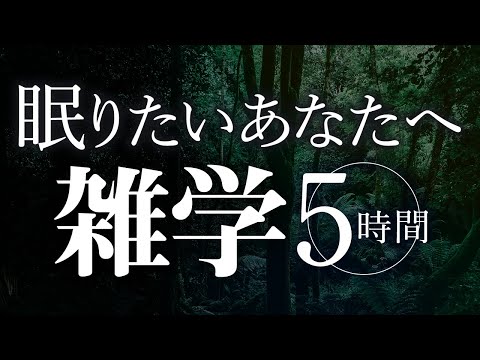 【睡眠導入】眠りたいあなたへ雑学5時間【合成音声】