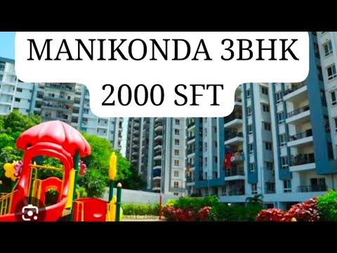 #manikonda lankohills near 3bhk gated community flat sale available 2050 sft @ 9703538222