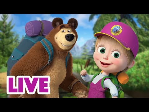 🔴 LIVE STREAM 🎬 Masha and the Bear 🗺️ Time to explore 🔍👀