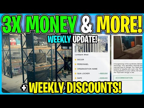 GTA Online WEEKLY UPDATE 3X Money & More!