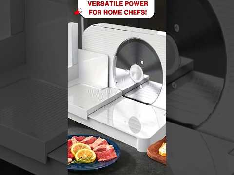 Electric Stainless Steel Slicer – Adjustable Thickness for Home and Commercial Use! | #Temu