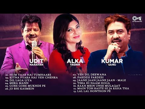 Best Romantic Song | Alka Yagnik, Kumar Sanu, Udit Narayan | 90's Evergreen #Bollywood Songs Jukebox