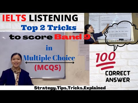 Get all your Multiple Choice Questions correct |IELTS Listening| Tricks explained | #learnwithme