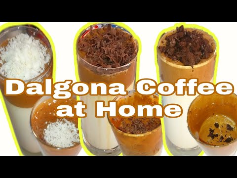 Dalgona Coffee at Home(Oreo Cookies,Chocolate,White Chocolate Toppings) No Mixer