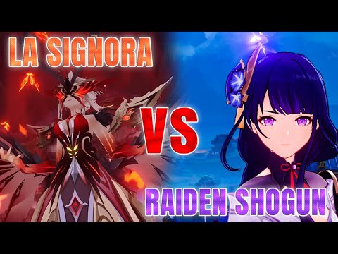 RAIDEN SHOGUN VS LA SIGNORA | Genshin Impact