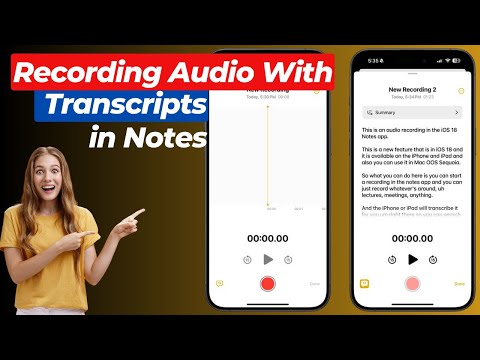 iOS 18 How to Record Audio With Transcripts in Notes App | Recording Audio With Transcripts in Notes