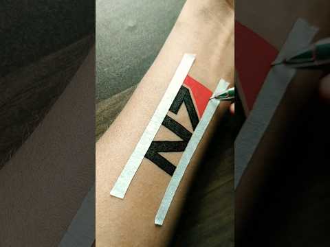 N7 tattoo idea .....#tattoo #temporarytattoo #drawing #art #military #asmr #shorts #tattoink