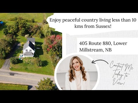 SOLD - Enjoy peaceful country living less than 10 kms from Sussex! 🏡⁠