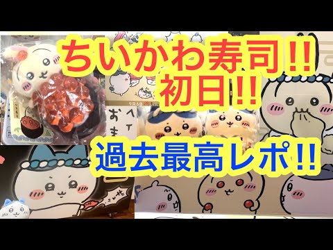 【ちいかわ】ちいかわ寿司初日に大潜入！！過去最高のコラボ開幕！！ちいかわ寿司グッズも大開封＾＾chiikawa