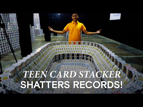 Meet the Teen Behind the World’s Largest Card Structure!