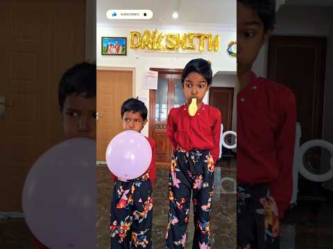 Blowing Balloon Without Using Hands Game Challenge for Fun 😁 😂 #balloongame #balloonchallenge